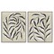 Stupell Industries Midcentury Mod Botanicals 2pc Framed Giclee Set Design by Grace Popp